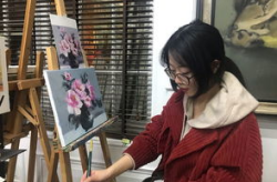 成都油画小姐姐,艺术与时尚的完美融合